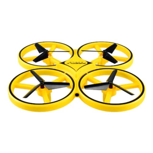 Drona anti coliziune ‘drone sky8’, inteligenta, cu led, 14 ani, galben