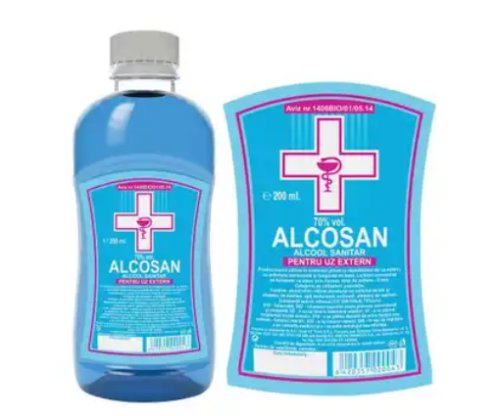 Alcosan alcool medicinal uz extern 70% 200ml
