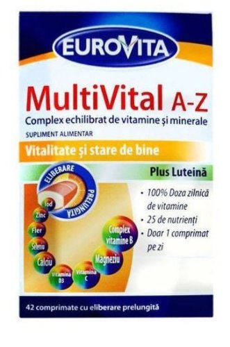 Eurovita multivital a-z - 42 comprimate