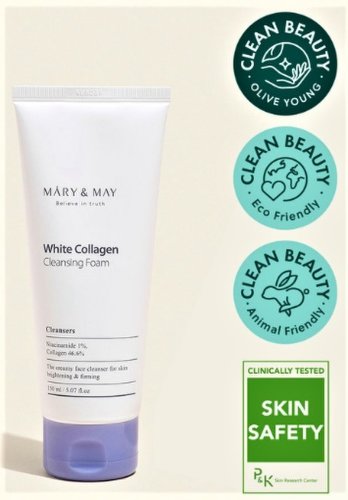 Mary and may white collagen cleansing foam 150ml