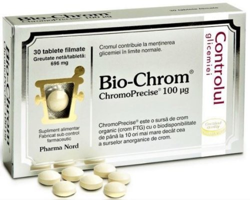 Pharma nord bio-chrom ftg - 30 tablete filmate