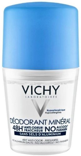 Vichy deo roll-on mineral antiperspirant 48h antiurme - 50ml