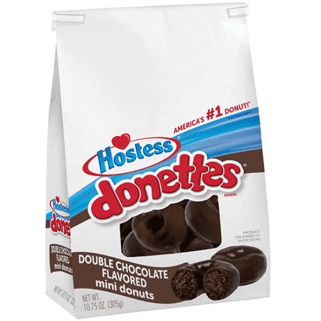 ....hostess donettes double chocolate mini donuts - ciocolata 305g