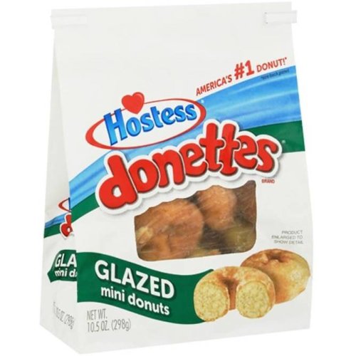 ....hostess donettes glazed mini donuts 298g