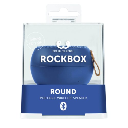 Boxa portabila fresh`n rebel 156797 rockbox round indigo