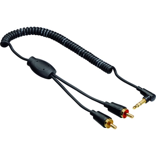 Cablu audio hama 123324 flexi, jack 3.5mm - 2 x rca, 0.75 m