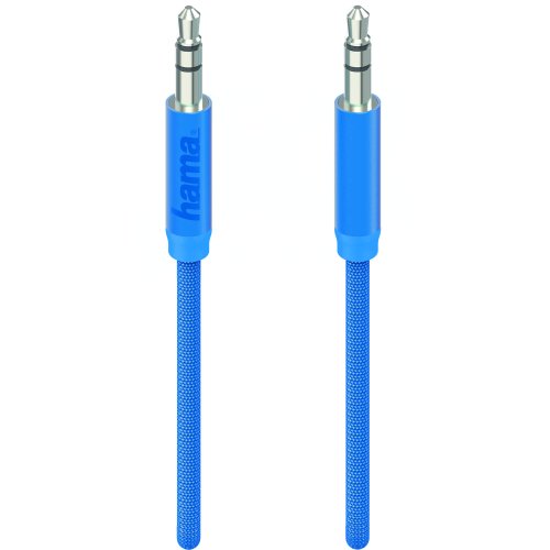Cablu audio hama 178201, jack 3.5mm, 1 m, albastru