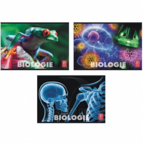 Caiet pigna, biologie, 24 file, coperta multicolora