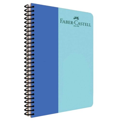 Caiet spiralat aritmetica (ar), a4, 100 file, albastru, coperta pp bicolora faber-castell
