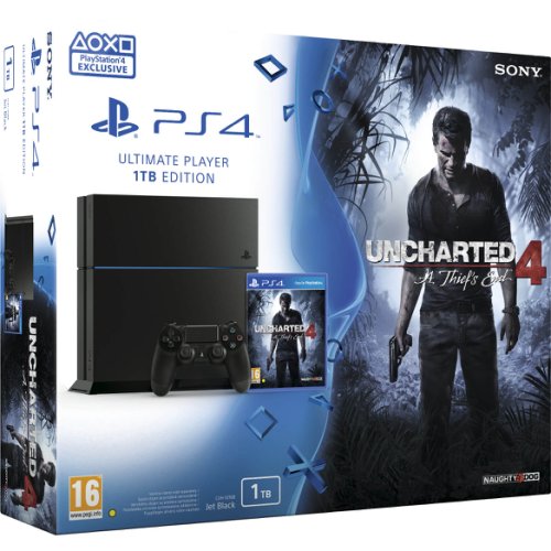 Consola sony ps4 (playstation 4), 1 tb + uncharted 4 ate