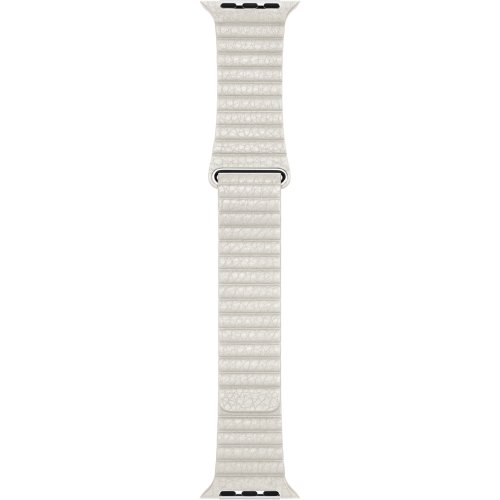 Curea apple watch 42mm white leather loop - large