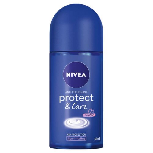 Deodorant roll on anti-perspirant nivea protect & care 0 % alcool, 50 ml, protectie 48h