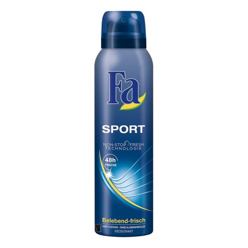Deodorant spray fa sport energizing fresh, 150 ml, protectie pana la 48h, fara sare de aluminiu