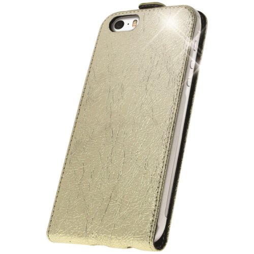 Husa de protectie oxo flip colorful pentru iphone 6/6s, auriu