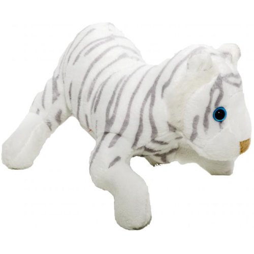 Jucarie de plus momki tigru alb, 14 cm