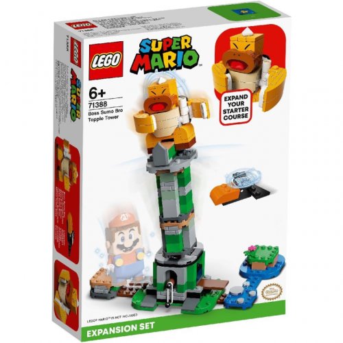 Lego super mario set de extindere turn basculant seful sumo bro 71388