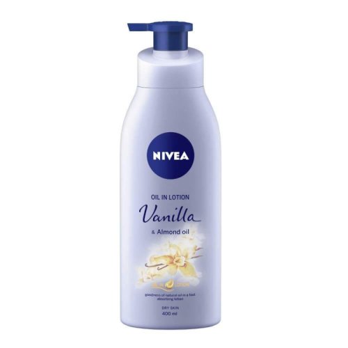 Lotiune corp nivea vanilla, 200 ml, extract vanilie, cu pompita