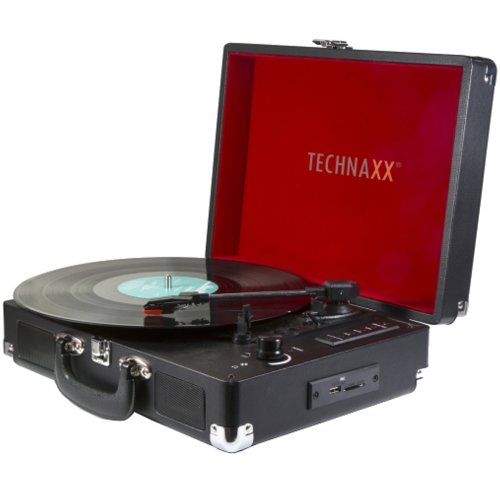 Pick-up technaxx tx-101, bluetooth, usb recorder, negru