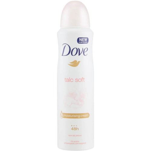 Spray deodorant dove talc soft, 150 ml