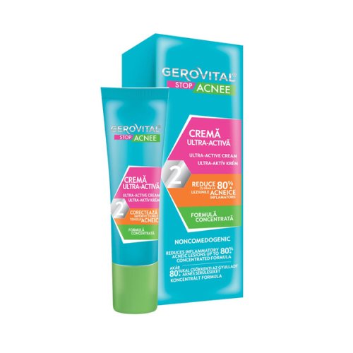 Gerovital stop acnee crema ultra-activa 15 ml(4580)