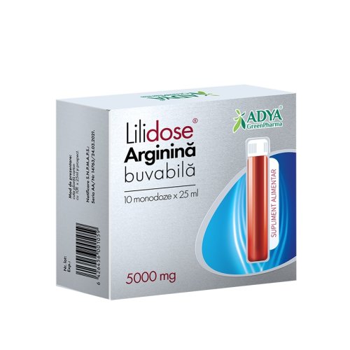 Lilidose arginina buvabila 5g 25ml x10 monodoze