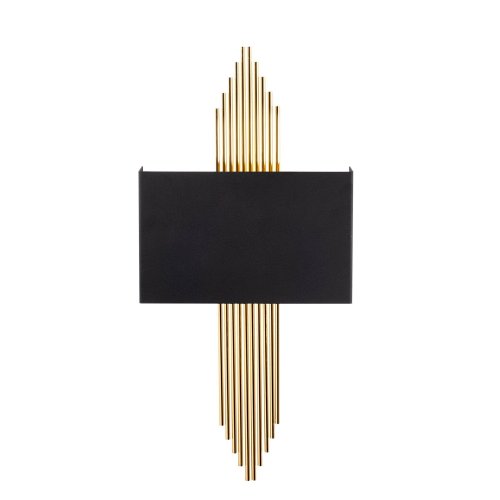 Aplica de perete wave, negru/aur, 75 x 10 x 22 cm