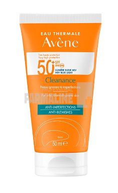 Eau Thermale Avene Avene cleananace crema cu protectie solara spf50+ triasorb 50 ml
