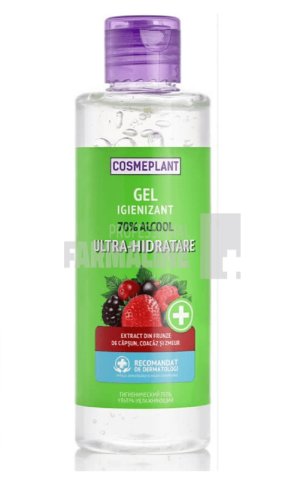 Viorica Cosmetic Cosmeplant gel igenizant 70% alcool ultra-hidratare 200 ml