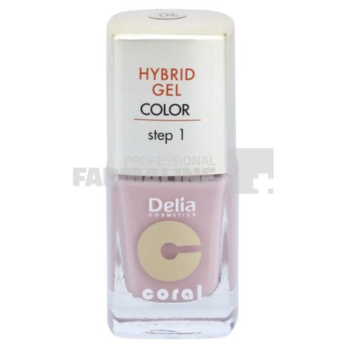 Delia Cosmetics Delia coral hybrid gel color step 1 lac unghii 04