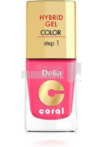 Delia Cosmetics Delia coral hybrid gel color step 1 lac unghii 23