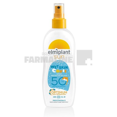 Elmiplant sun spray protectie solara spf50 wet skin 150 ml