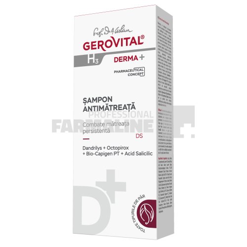 Farmec Gerovital h3 derma+ sampon antimatreata 200 ml