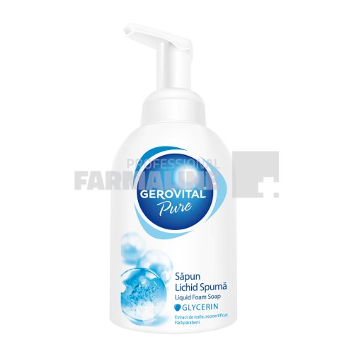 Farmec Gerovital pure & soft sapun lichid spuma-antibacterian 300 ml