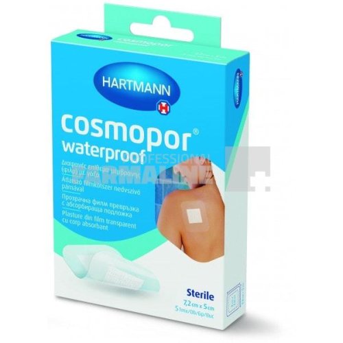 Paul Hartmann Hartmann cosmopor waterproof plasturi sterili 7.2 cm x 5 cm 5 bucati