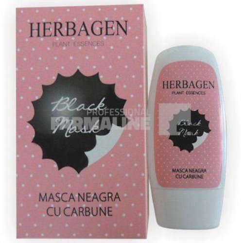 Genmar Cosmetics Herbagen masca cu carbune „black mask” 50 g