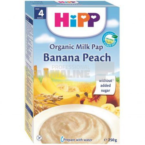 Hipp cereale cu banane si piersici 4+ luni 250 g