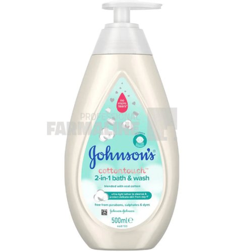 Johnson's baby lotiune de spalare cotton touch 2in1 500 ml
