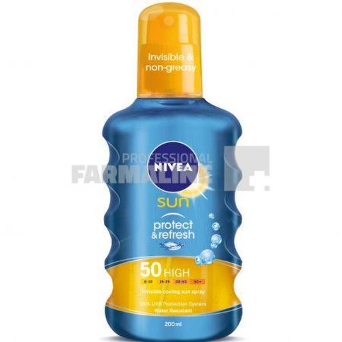 Nivea 85860 sun protect   refresh spray protectie solara spf50 200 ml