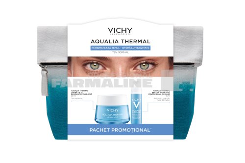 Vichy trusa aqualia thermal legere crema hidratanta ten normal 50 ml + aqualia thermal balsam hidratant pentru zona ochilor cu efect revigorant 15 ml