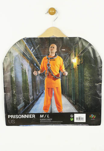 Set costum carnaval Party Pro prisoner orange