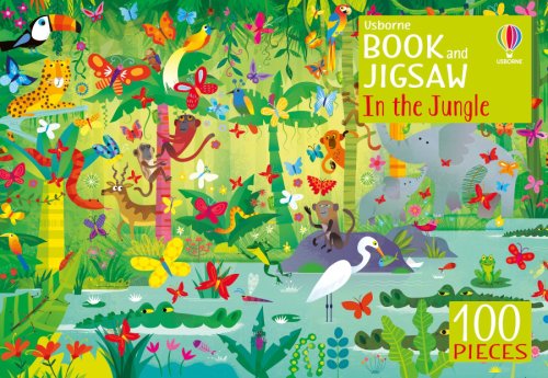 Carte si puzzle - usborne book and jigsaw in the jungle
