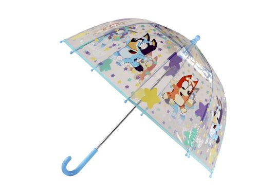 Umbrela transparenta pentru copii, cu model bluey