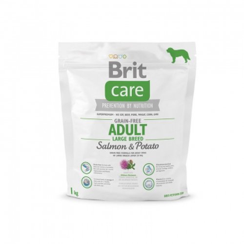 Brit care grain free adult large breed somon si cartofi, 1 kg