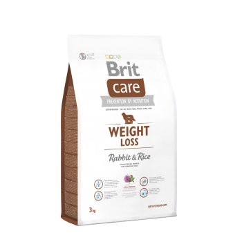 Brit care weight loss cu iepure si orez, 3 kg