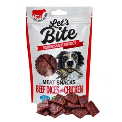 Brit lets bite meat snacks beef dices with chicken 80 g