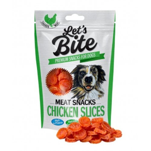 Brit lets bite meat snacks chicken slices 80 g