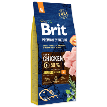 Brit premium by nature junior m, 15 kg