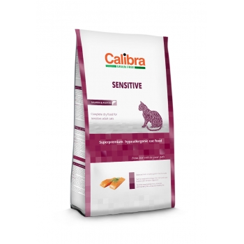 Calibra cat grain free sensitive somon, 7 kg