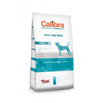 Calibra dog hypoalergenic adult large breed cu miel, 14 kg