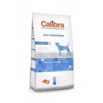 Calibra hypoallergenic dog adult medium cu pui, 14 kg
